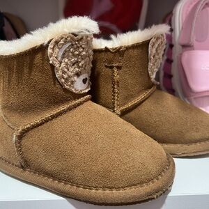Monnalisa toddler winter boots with Bear Detail